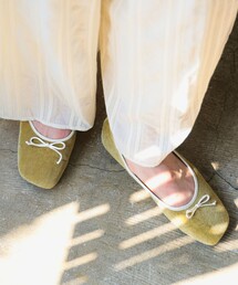 B:MING by BEAMS | オブリークトゥ バレエシューズ（22.5～24.5cm）(バレエシューズ)