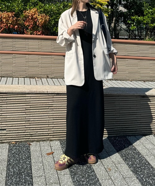 y/m by misato（イムバイミサト）の「バックオープンテーラードジャケット（テーラードジャケット・レディース・アイボリー/ブラック/ベージュ・FREE）」の7枚目の写真