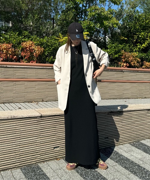 y/m by misato（イムバイミサト）の「バックオープンテーラードジャケット（テーラードジャケット・レディース・アイボリー/ブラック/ベージュ・FREE）」の12枚目の写真