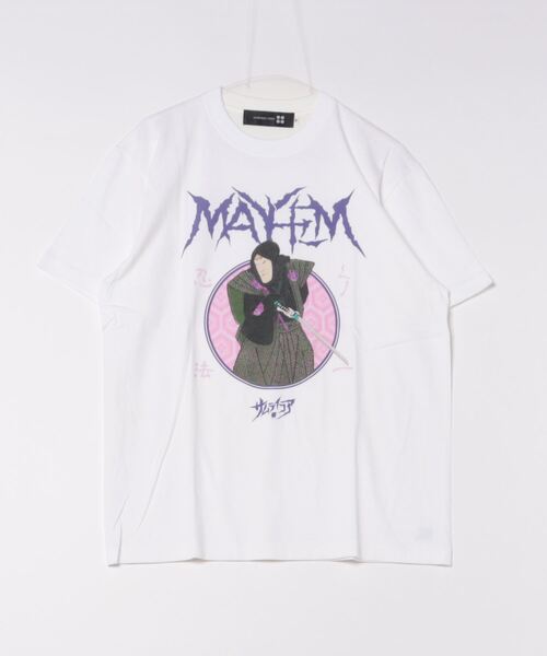SAMURAI CORE(サムライコア)の「★SAMURAI CORE x MAYHEM★Graphic Design T(Tシャツ/カットソー・メンズ・ホワイト/ブラック・MEDIUM/LARGE)」の1枚目の写真