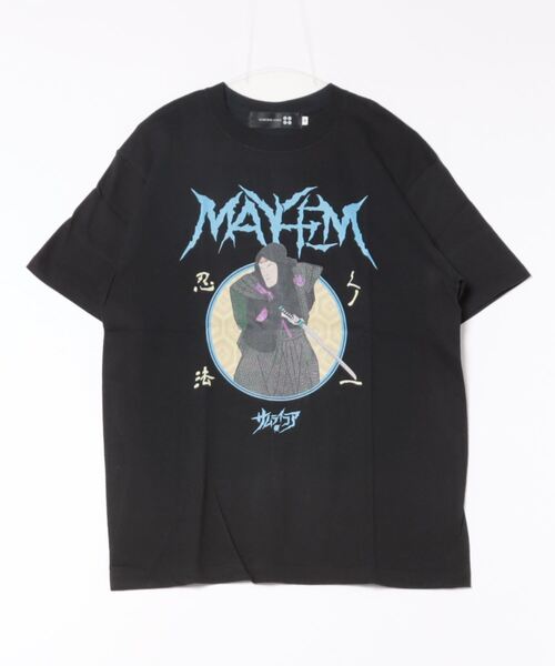 SAMURAI CORE(サムライコア)の「★SAMURAI CORE x MAYHEM★Graphic Design T(Tシャツ/カットソー・メンズ・ホワイト/ブラック・MEDIUM/LARGE)」の2枚目の写真