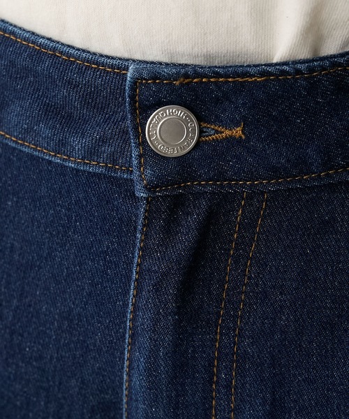 BONLECILL(ボンルシール)の「ターンバックリボンセミワイドデニムパンツ(デニムパンツ・レディース・ブラック/ネイビー・S/M/L)」の20枚目の写真