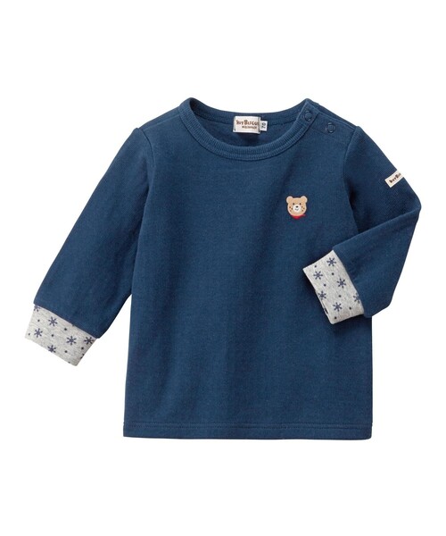 HOT BISCUITS（ホットビスケッツ）の「セパレートセット【BOX付き】（ベビーギフト・キッズ・アイボリー/ネイビー/グリーン/ピンク・70cm/80ｃｍ）」の7枚目の写真