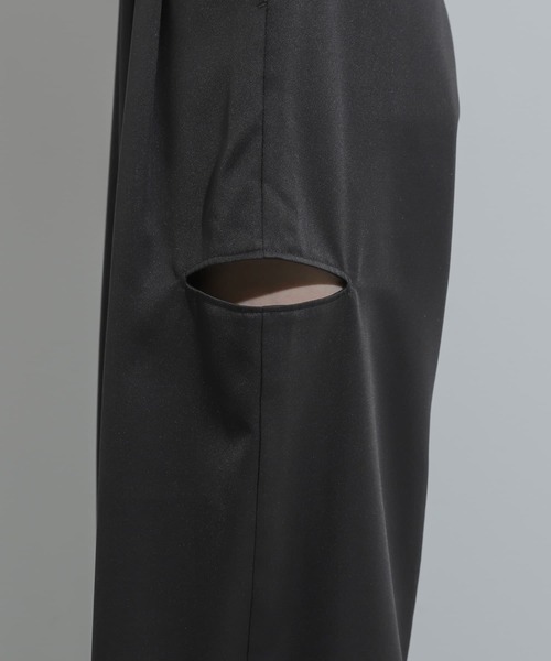 SENSE OF PLACE by URBAN RESEARCH（センスオブプレイスバイアーバンリサーチ）の「マーベルトスリットパンツ（その他パンツ・レディース・カーキ/チャコールグレー/ベージュ・MEDIUM/SMALL）」の17枚目の写真