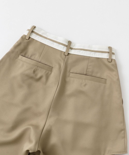 SENSE OF PLACE by URBAN RESEARCH（センスオブプレイスバイアーバンリサーチ）の「マーベルトスリットパンツ（その他パンツ・レディース・カーキ/チャコールグレー/ベージュ・MEDIUM/SMALL）」の9枚目の写真