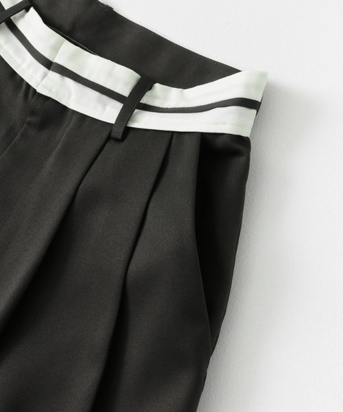 SENSE OF PLACE by URBAN RESEARCH（センスオブプレイスバイアーバンリサーチ）の「マーベルトスリットパンツ（その他パンツ・レディース・カーキ/チャコールグレー/ベージュ・MEDIUM/SMALL）」の7枚目の写真