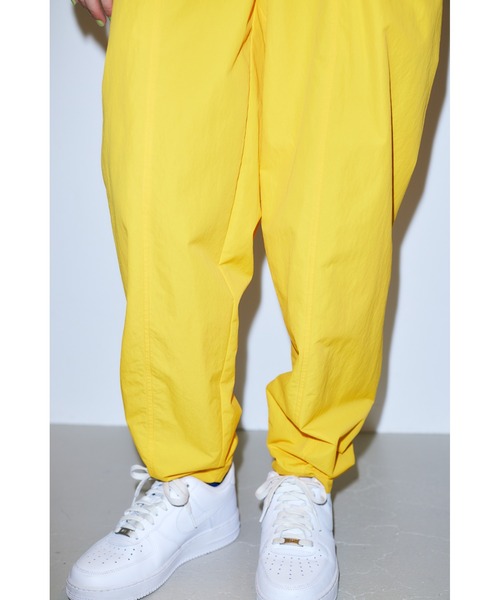 ナゴンスタンス　nagonstans ナイロン　絞り　パンツ　グレー　ゴム ナゴンスタンス nagonstans ナイロン 絞り パンツ グレー ゴム