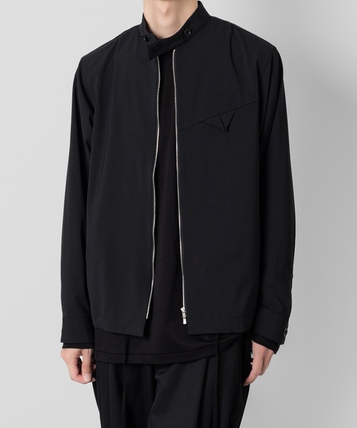 ato(アトウ)の「riders shirts JK(ブルゾン・メンズ・ブラック/ダークグレー・46/48)」の3枚目の写真