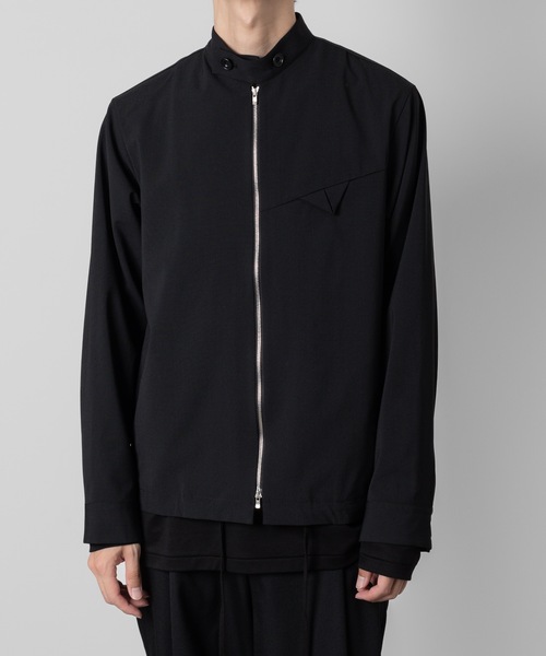 ato(アトウ)の「riders shirts JK(ブルゾン・メンズ・ブラック/ダークグレー・46/48)」の6枚目の写真