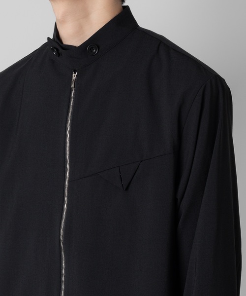 ato(アトウ)の「riders shirts JK(ブルゾン・メンズ・ブラック/ダークグレー・46/48)」の7枚目の写真