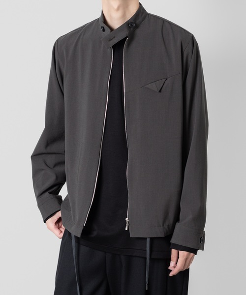 ato(アトウ)の「riders shirts JK(ブルゾン・メンズ・ブラック/ダークグレー・46/48)」の22枚目の写真