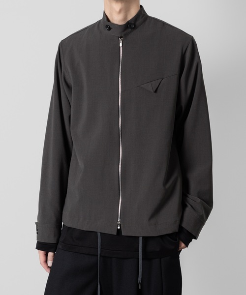 ato(アトウ)の「riders shirts JK(ブルゾン・メンズ・ブラック/ダークグレー・46/48)」の19枚目の写真