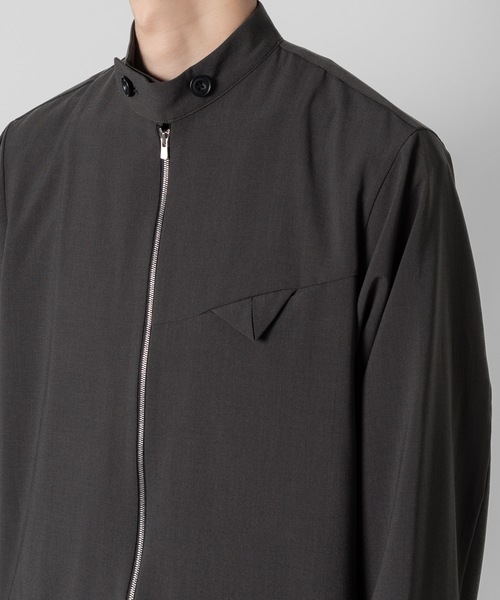 ato(アトウ)の「riders shirts JK(ブルゾン・メンズ・ブラック/ダークグレー・46/48)」の18枚目の写真