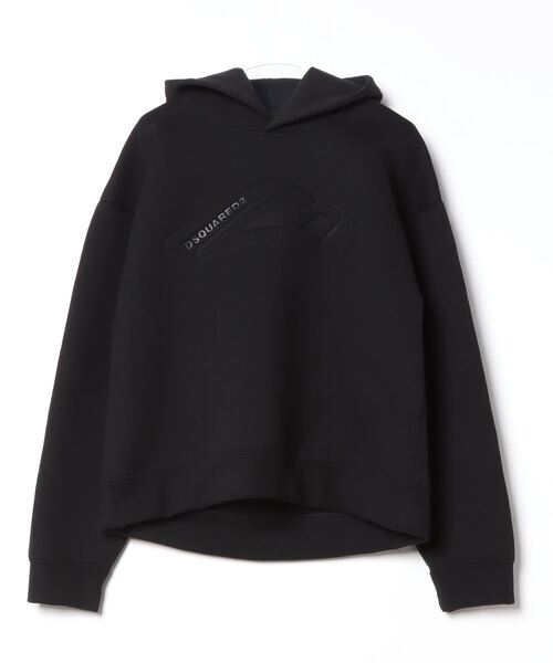 DSQUARED2(ディースクエアード)の「DOUBLE FLEECE RELAX HOODIE /0242(パーカー・メンズ・ベージュ/ブラック・M/L/S)」の2枚目の写真