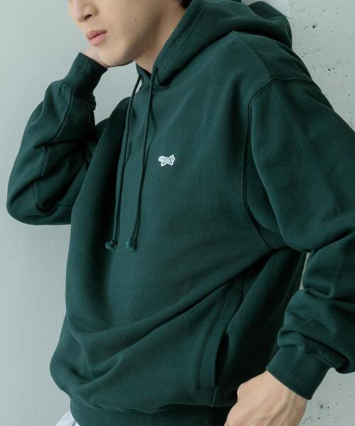 ITEMS URBANRESEARCH（アイテムズ アーバンリサーチ）の「FOX Youth プルオーバーパーカー（スウェット・メンズ・オートミール/チャコールグレー/グリーン・LARGE/MEDIUM）」の11枚目の写真