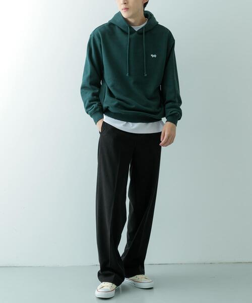 ITEMS URBANRESEARCH（アイテムズ アーバンリサーチ）の「FOX Youth プルオーバーパーカー（スウェット・メンズ・オートミール/チャコールグレー/グリーン・LARGE/MEDIUM）」の15枚目の写真