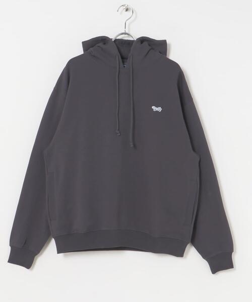 ITEMS URBANRESEARCH（アイテムズ アーバンリサーチ）の「FOX Youth プルオーバーパーカー（スウェット・メンズ・オートミール/チャコールグレー/グリーン・LARGE/MEDIUM）」の4枚目の写真