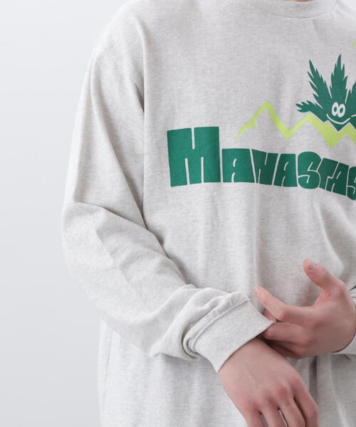 MANASTASH（マナスタッシュ）の「MANASTASH/マナスタッシュ/HEMP L/S TEE SUN/ヘンプロングスリーブTシャツ サン（Tシャツ/カットソー・メンズ・ライトグリーン/ネイビー/その他5・L/M/S/XL）」の4枚目の写真