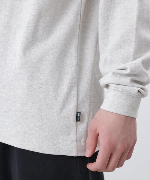 MANASTASH（マナスタッシュ）の「MANASTASH/マナスタッシュ/HEMP L/S TEE SUN/ヘンプロングスリーブTシャツ サン（Tシャツ/カットソー・メンズ・ライトグリーン/ネイビー/その他5・L/M/S/XL）」の10枚目の写真