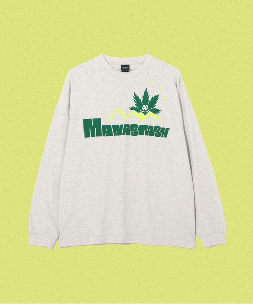 MANASTASH（マナスタッシュ）の「MANASTASH/マナスタッシュ/HEMP L/S TEE SUN/ヘンプロングスリーブTシャツ サン（Tシャツ/カットソー・メンズ・ライトグリーン/ネイビー/その他5・L/M/S/XL）」の3枚目の写真