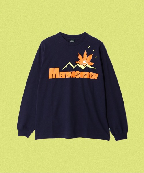 MANASTASH（マナスタッシュ）の「MANASTASH/マナスタッシュ/HEMP L/S TEE SUN/ヘンプロングスリーブTシャツ サン（Tシャツ/カットソー・メンズ・ライトグリーン/ネイビー/その他5・L/M/S/XL）」の2枚目の写真