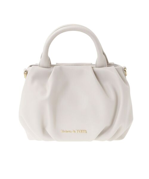 Maison de FLEUR（メゾンドフルール）の「カラフルショルダーバッグ（ショルダーバッグ・レディース・ライトピンク/グレイッシュベージュ/ブラック/ブルー系その他7/ライトグリーン/ピンク・FREE）」の3枚目の写真