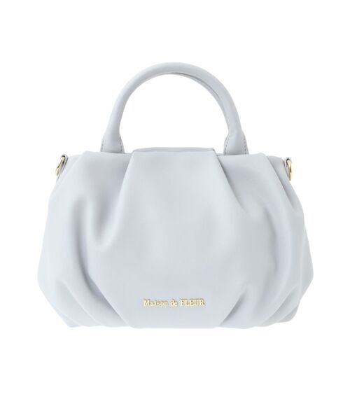 Maison de FLEUR（メゾンドフルール）の「カラフルショルダーバッグ（ショルダーバッグ・レディース・ライトピンク/グレイッシュベージュ/ブラック/ブルー系その他7/ライトグリーン/ピンク・FREE）」の5枚目の写真