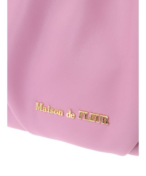 Maison de FLEUR（メゾンドフルール）の「カラフルショルダーバッグ（ショルダーバッグ・レディース・ライトピンク/グレイッシュベージュ/ブラック/ブルー系その他7/ライトグリーン/ピンク・FREE）」の18枚目の写真