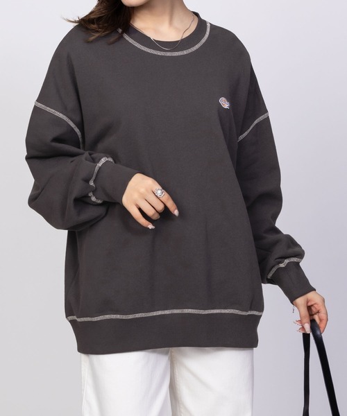 Dickies(ディッキーズ)の「Dickies 裏毛ワッペン付きトレーナー(スウェット・レディース・ライトグレー/ブラック/ワイン・フリー)」の22枚目の写真
