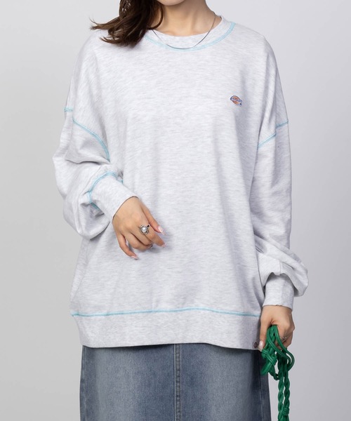 Dickies(ディッキーズ)の「Dickies 裏毛ワッペン付きトレーナー(スウェット・レディース・ライトグレー/ブラック/ワイン・フリー)」の17枚目の写真