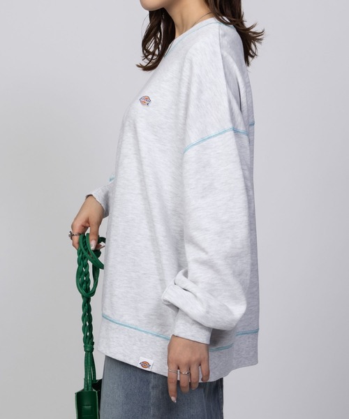 Dickies(ディッキーズ)の「Dickies 裏毛ワッペン付きトレーナー(スウェット・レディース・ライトグレー/ブラック/ワイン・フリー)」の18枚目の写真