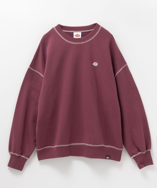 Dickies(ディッキーズ)の「Dickies 裏毛ワッペン付きトレーナー(スウェット・レディース・ライトグレー/ブラック/ワイン・フリー)」の7枚目の写真