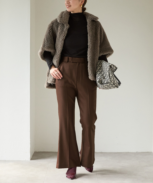 セール】TICCA（ティッカ） Woolファーポンチョ 0243410033（ポンチョ