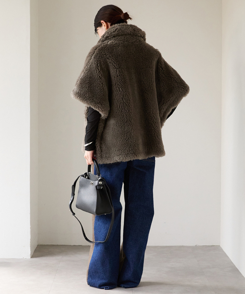 セール】TICCA（ティッカ） Woolファーポンチョ 0243410033（ポンチョ