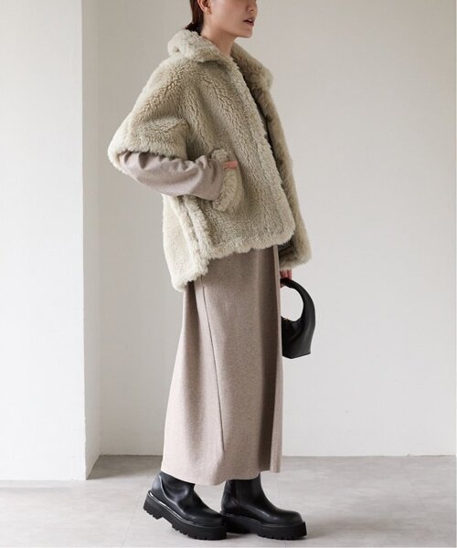 セール】TICCA（ティッカ） Woolファーポンチョ 0243410033