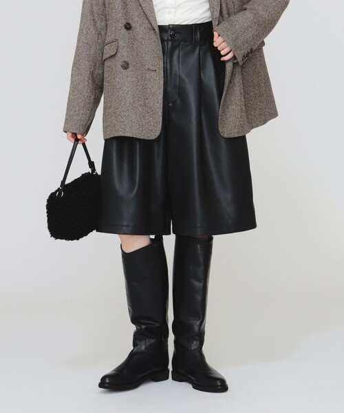 B:MING by BEAMS（ビーミングバイビームス）の「フェイクレザー ハーフ パンツ（S～M）（その他パンツ・レディース・ブラック/ブラウン系その他4・SMALL/MEDIUM）」の11枚目の写真