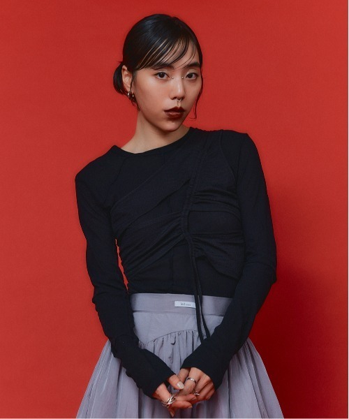 led.tokyo 新品未使用　レイヤードトップスセット セール】【led.tokyo】レイヤードトップスセット（Tシャツ