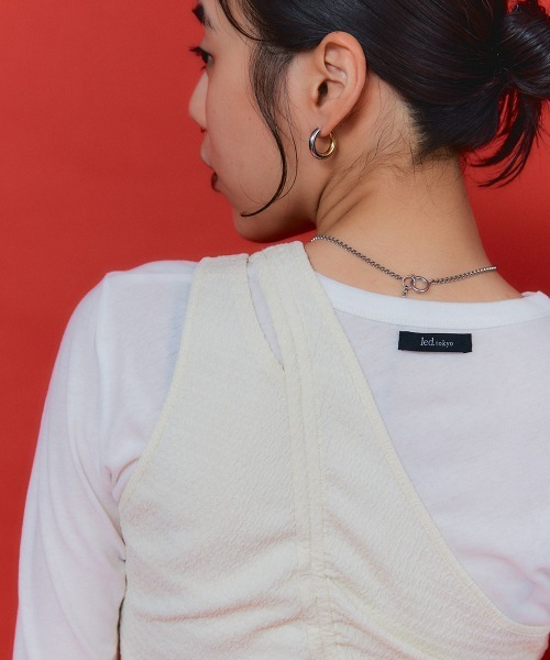 セール】【led.tokyo】レイヤードトップスセット（Tシャツ