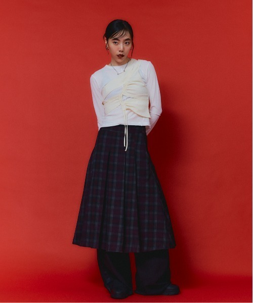 led.tokyo（レッドトウキョウ）の「【led.tokyo】レイヤードトップスセット（Tシャツ/カットソー・レディース・ホワイト/ブラック/グリーン・FREE）」の13枚目の写真