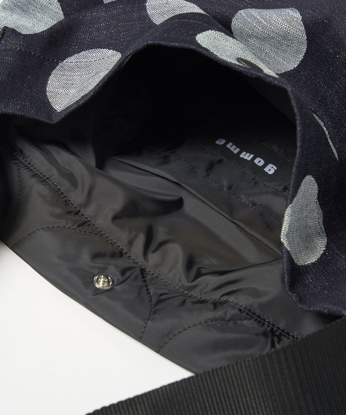 gomme（ゴム）の「ミックスデニムトートバッグ（トートバッグ・レディース・インディゴブルー・FREE）」の4枚目の写真