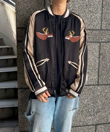 HOUSTON(q[Xg)HOUSTON / RAYON SOUVENIR JACKET / 51394 / 51395 / 51396 / 51383 / 51384 / 51385(XJW)