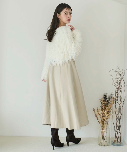 NOELA(ノエラ)の「レースアップキャミワンピース(ワンピース・レディース・ボルドー/ベージュ/モカ・S/M)」の12枚目の写真
