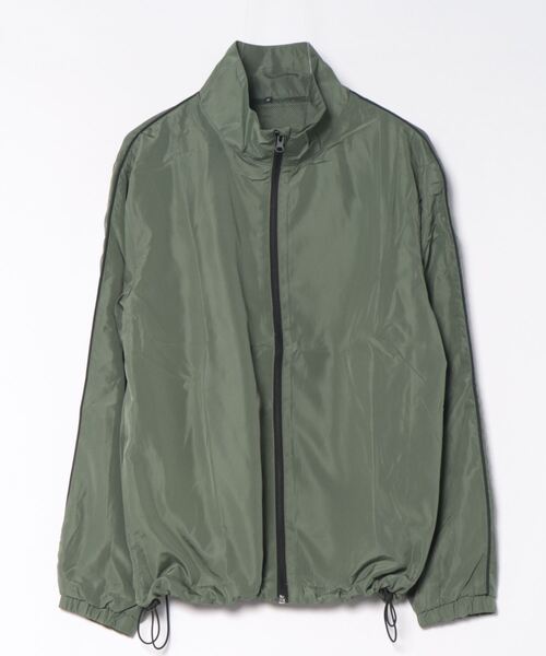 STYLEBLOCK（スタイルブロック）の「裏メッシュ1本パイピングウィンドブレーカー（ブルゾン・メンズ・ネイビー/ブラック/カーキ/レッド・M/L/LL）」の3枚目の写真