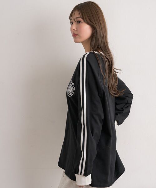 RETRO GIRL(レトロガール)の「【UNISEX】袖ラインロンTEE(Tシャツ/カットソー・レディース・ホワイト系その他/イエロー/ブラック・FREE)」の20枚目の写真