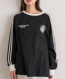 【UNISEX】袖ラインロンTEE
