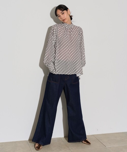 GALLEST（ギャレスト）の「◆ヴィンテージ柄ブラウス（シャツ/ブラウス・レディース・ブラック系4/アイボリー系4・38）」の18枚目の写真