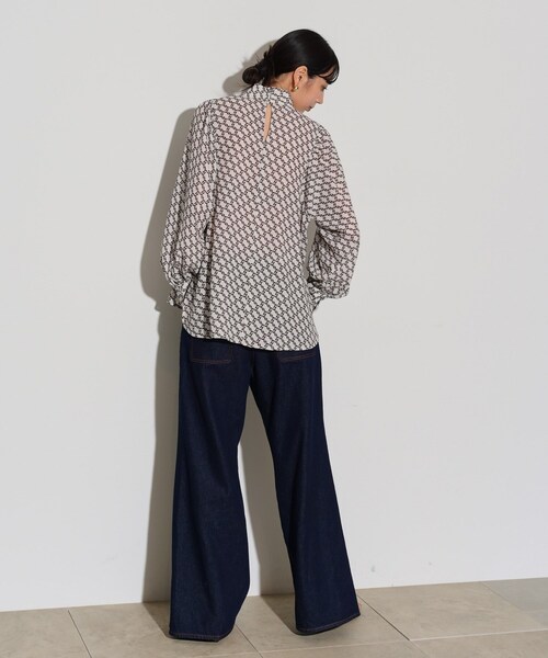 GALLEST（ギャレスト）の「◆ヴィンテージ柄ブラウス（シャツ/ブラウス・レディース・ブラック系4/アイボリー系4・38）」の17枚目の写真