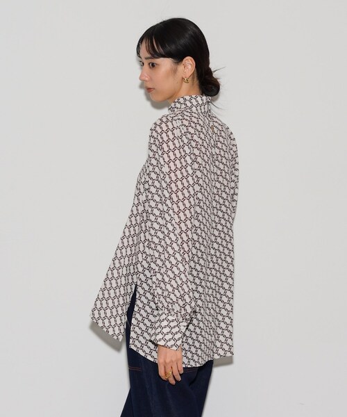 GALLEST（ギャレスト）の「◆ヴィンテージ柄ブラウス（シャツ/ブラウス・レディース・ブラック系4/アイボリー系4・38）」の10枚目の写真