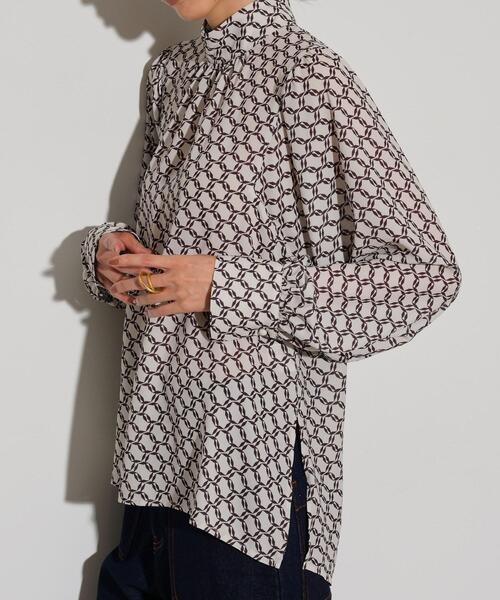 GALLEST（ギャレスト）の「◆ヴィンテージ柄ブラウス（シャツ/ブラウス・レディース・ブラック系4/アイボリー系4・38）」の13枚目の写真