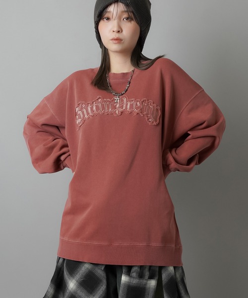 SPINNS（スピンズ）の「生地貼り付けロゴ ピグメント加工ビッグ